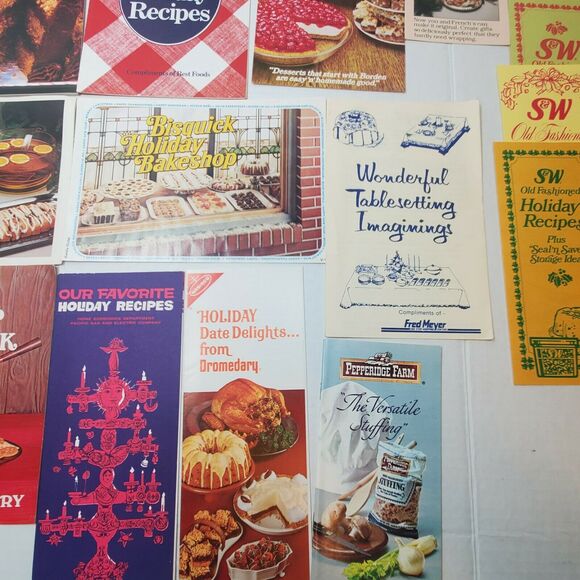 17 Vintage Holiday Dessert Pamphlet Lot Frenchs Nestle Ephemera - Picture 5 of 5